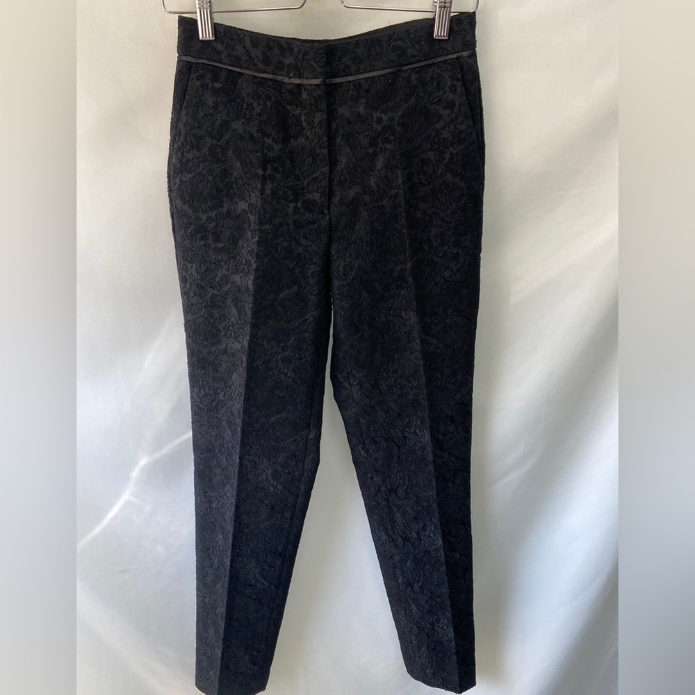 Massimo DUTTI Cigarette Pant with embroidered floral design - Picture 1 of 7